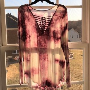 Long Sleeves Tie Dye Shirt